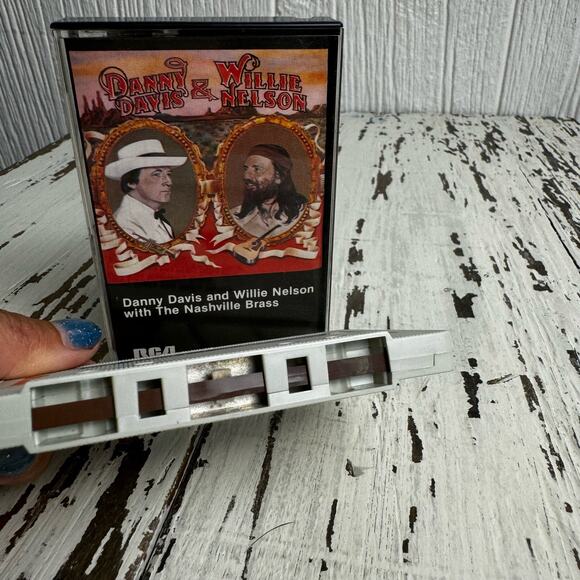 Danny Davis and Willie Nelson with The Nashville Brass 1980 RCA Cassette Tape - Picture 2 of 5